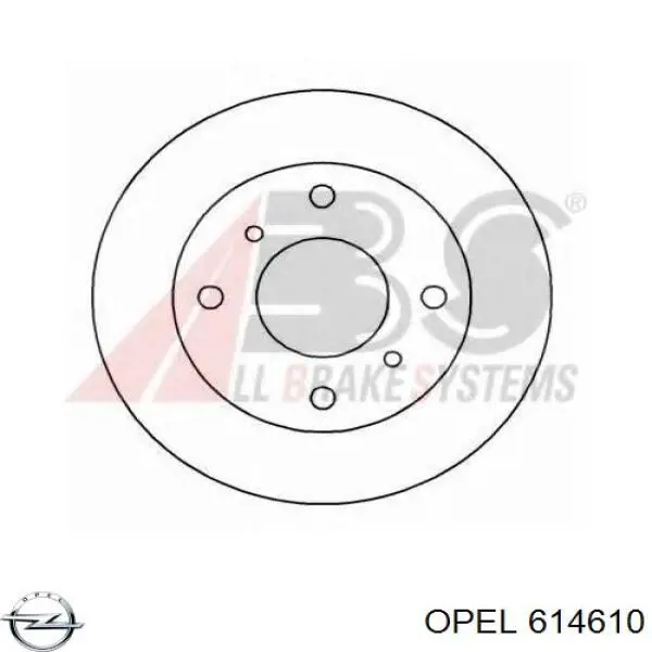 Шків колінвала 614610 Opel