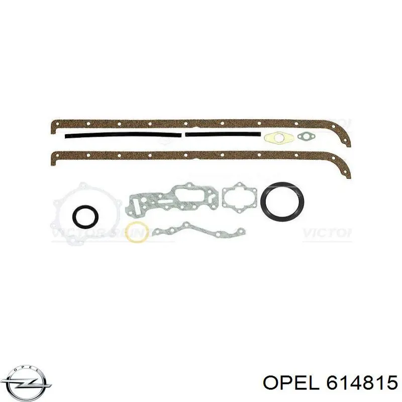 614815 Opel сальник колінвала двигуна, задній