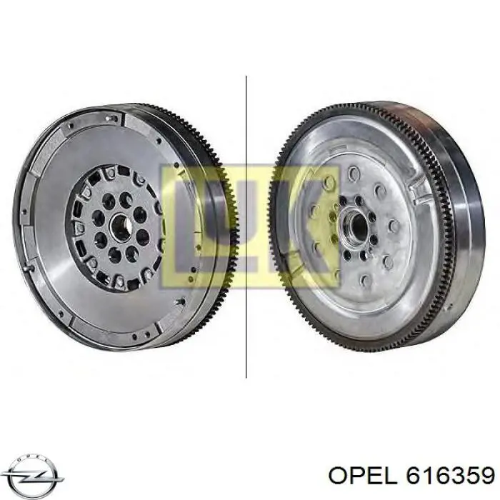 Купити 616359 Opel Маховик із зубчастим ободом в зборі