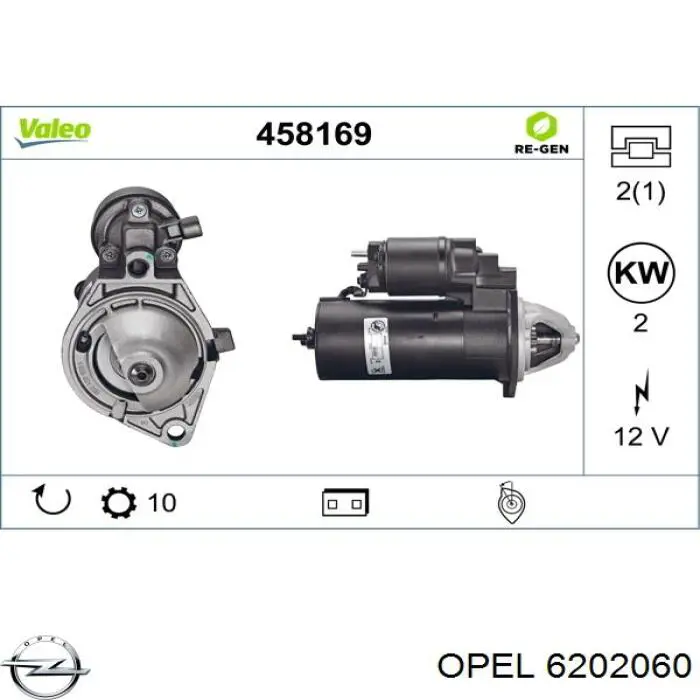 Стартер Opel 6202060 ціна, від 35.47 USD