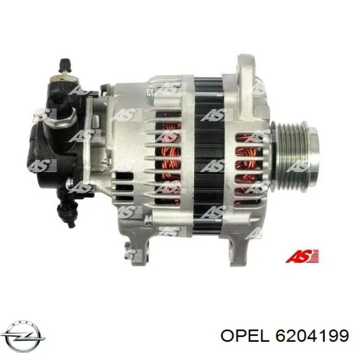 Генератор Opel 6204199 ціна, від 163.44 USD