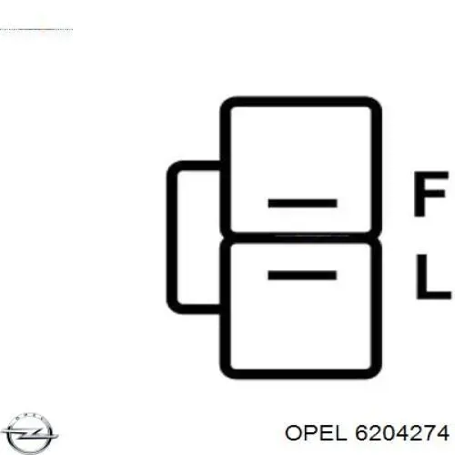 Генератор Opel 6204274 ціна, від 172.72 USD