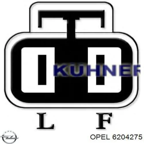 Генератор Opel 6204275 ціна, від 185.27 USD