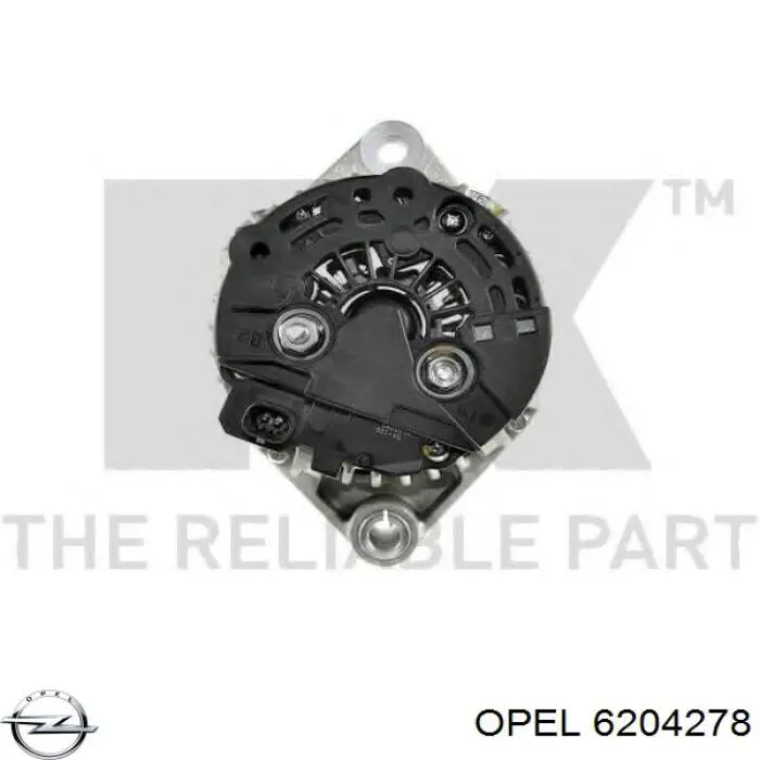 6204278 Opel Авто генератор