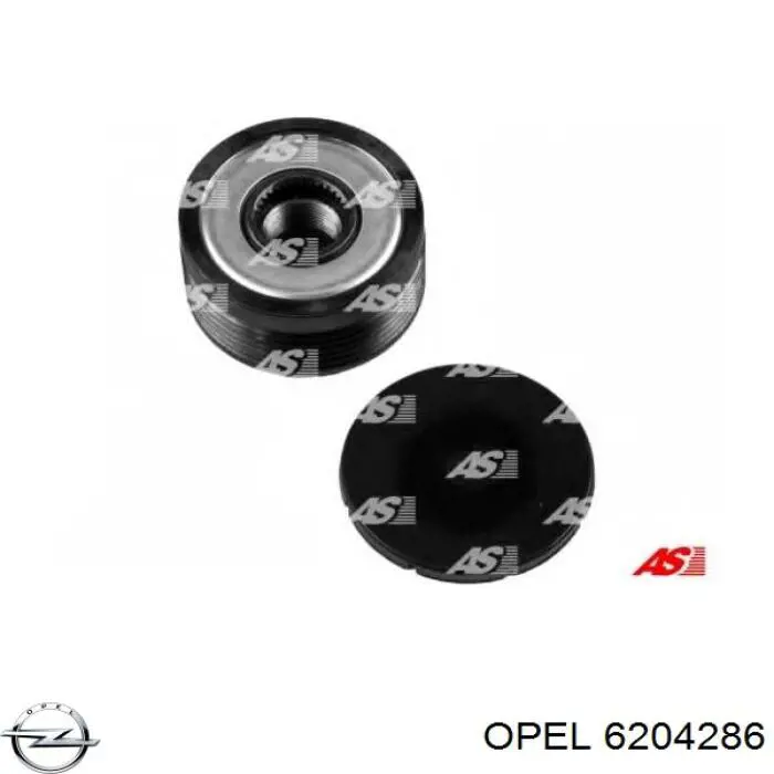 6204286 Opel шків генератора