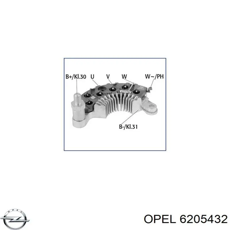 Купити 6205432 Opel Діодний міст