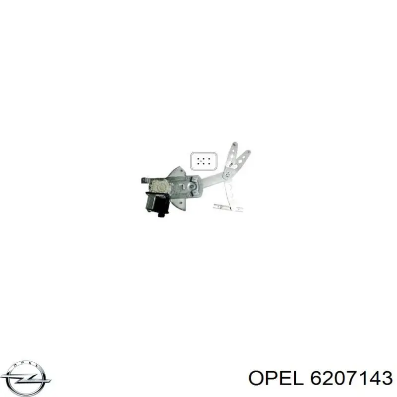 Купити 6207143 Opel Двигун склопідіймача двері передньої, лівої