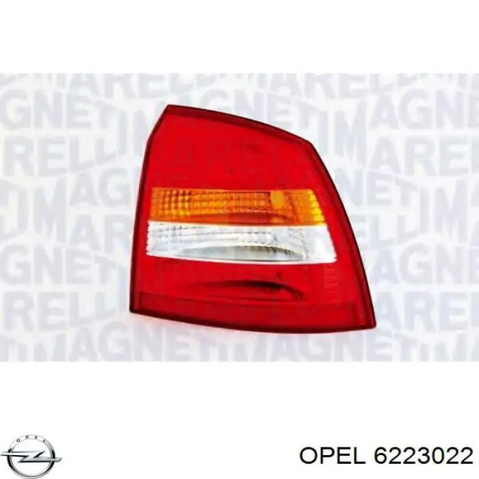 6223022 Opel Ліхтар задній правий