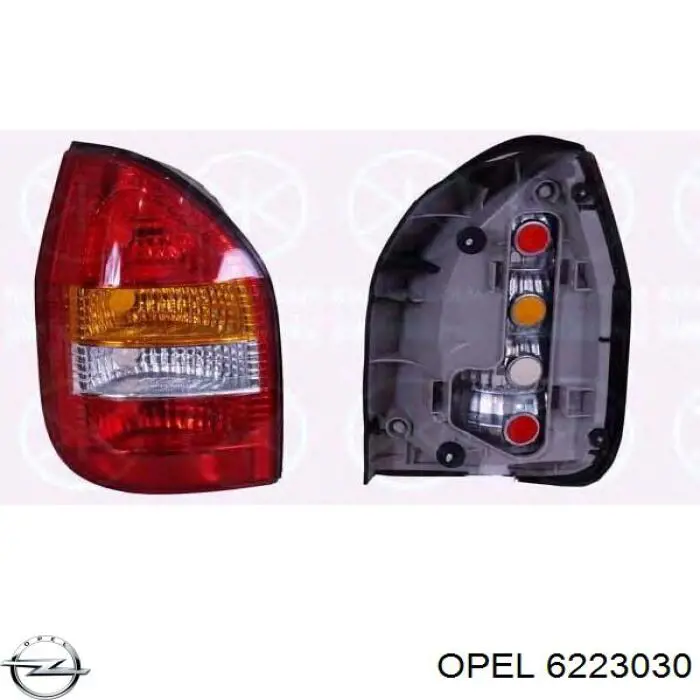 Задні ліхтарі Opel 6223030 ціна, від 42.45 USD
