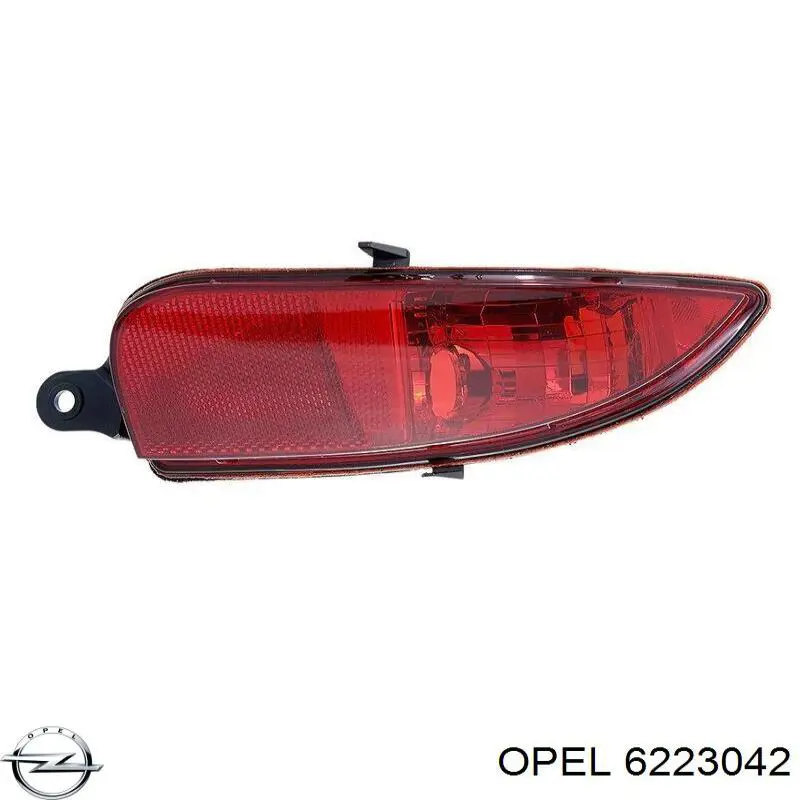 Протівотуманнка задня, права Opel 6223042 ціна, від 8.77 USD