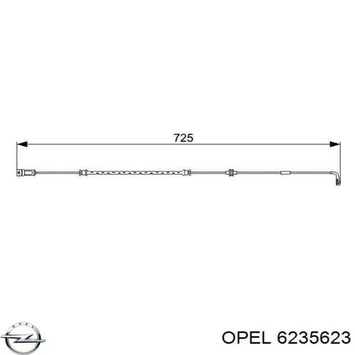 Купити 6235623 Opel Сигналізатор знос гальмівних колодок