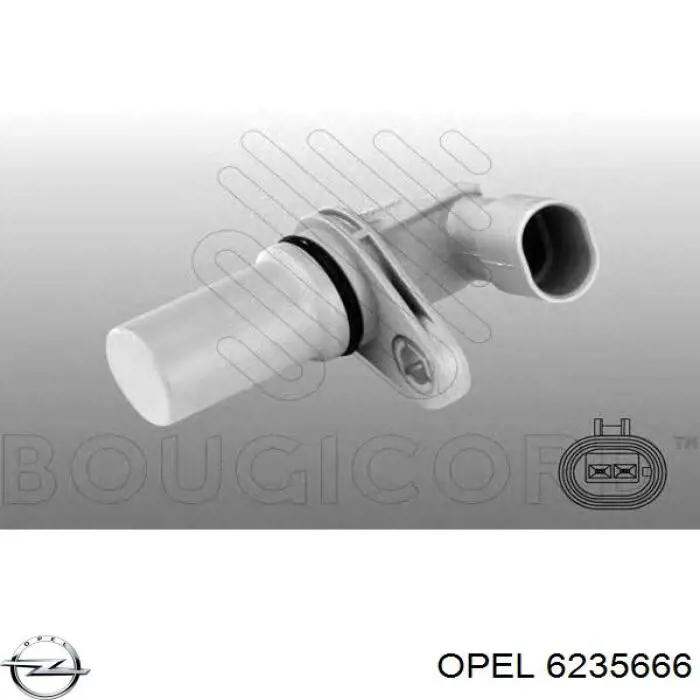 Купити 6235666 Opel Датчик положення (оборотів) коленвалу