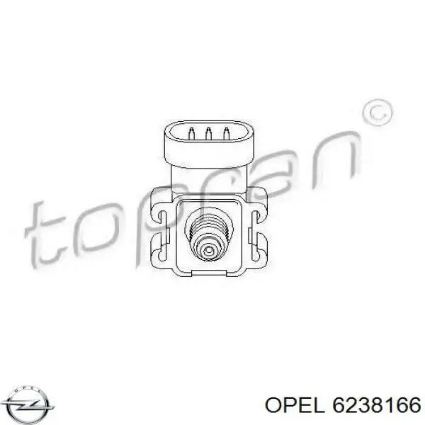 Купити 6238166 Opel Датчик абсолютного тиску