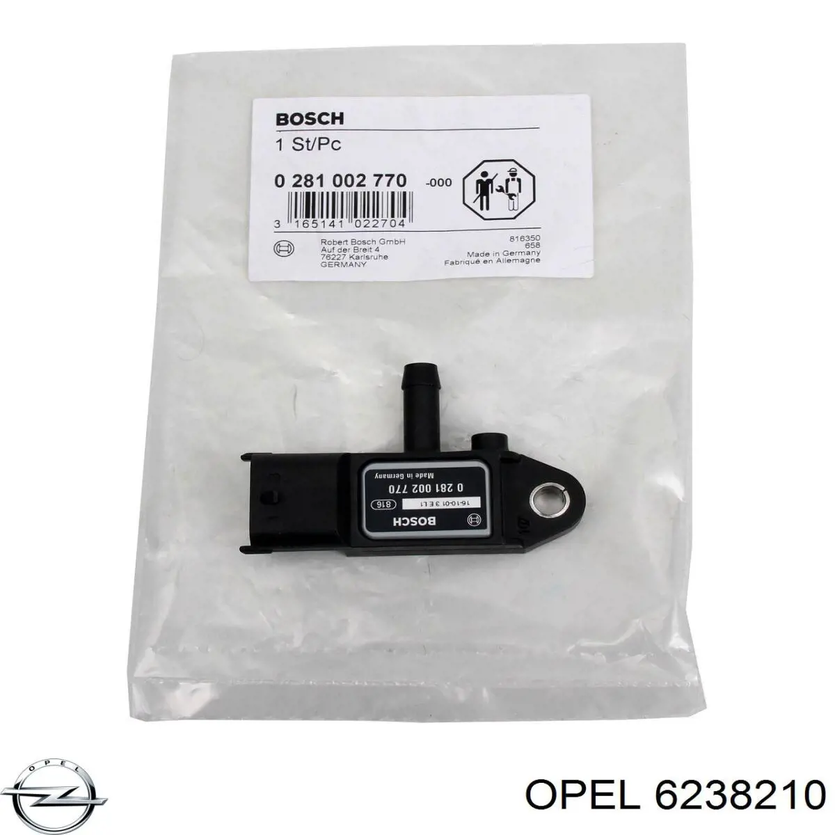 Купити 6238210 Opel Датчик абсолютного тиску