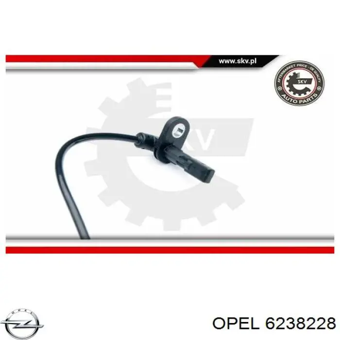 Передній датчик ABS Opel 6238228