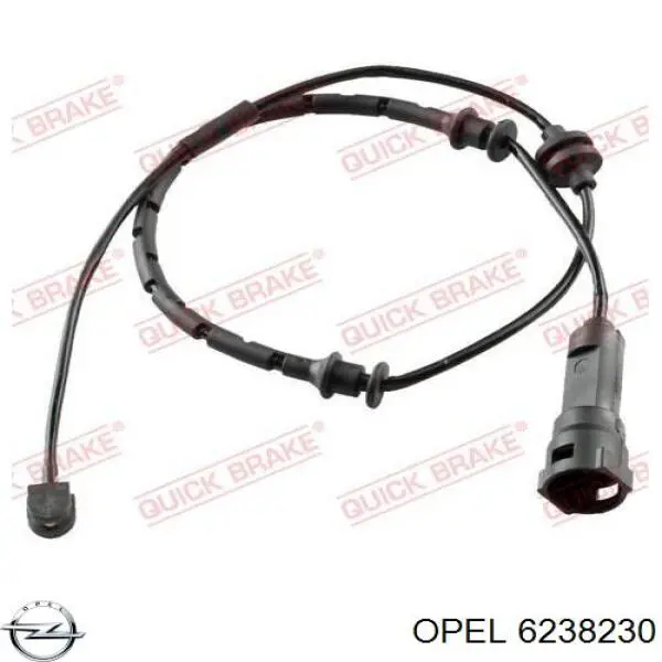 Купити 6238230 Opel Датчик зносу гальмівних колодок, передній лівий