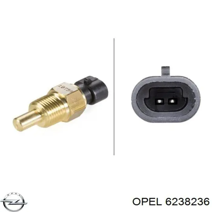 Купити 6238236 Opel Датчик температури охолоджуючої рідини