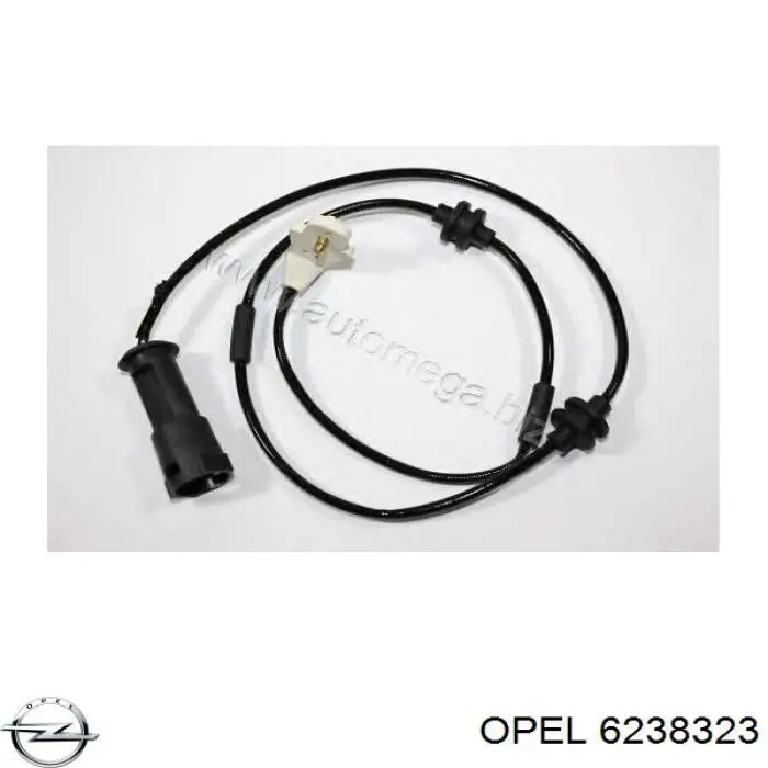 6238323 Opel датчик зносу гальмівних колодок, передній