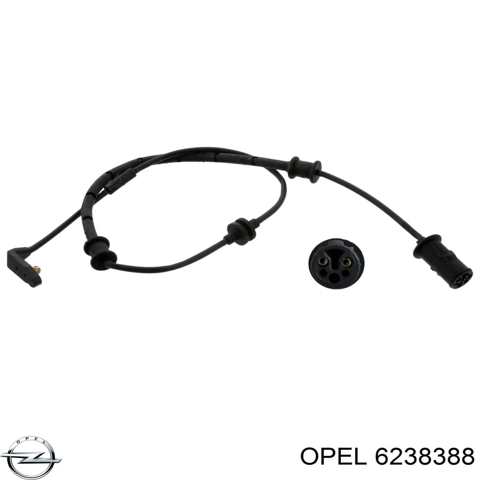 6238388 Opel датчик зносу гальмівних колодок, передній
