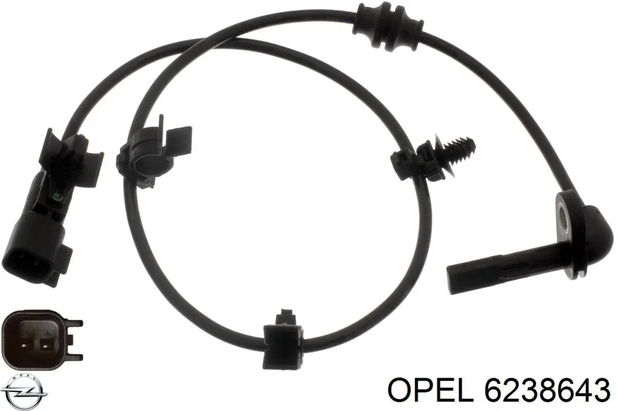 Датчик АБС (ABS) задній Opel 6238643 ціна, від 11.53 USD