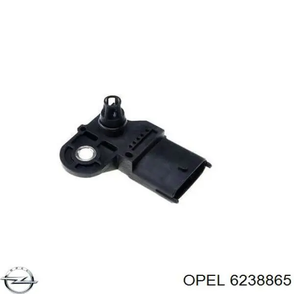 6238865 Opel датчик тиску наддуву (датчик нагнітання повітря в турбіну)