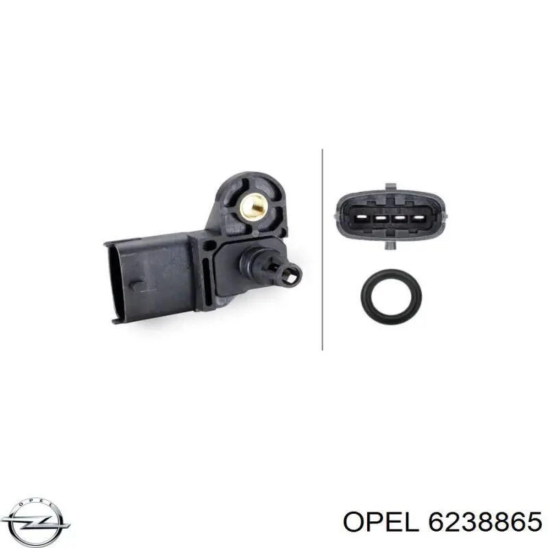 Датчик тиску повітря Opel 6238865