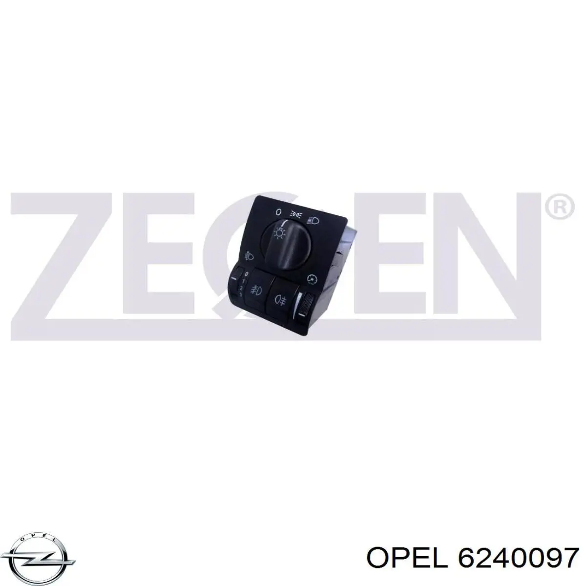 Купити 6240097 Opel Перемикач світла фар, на "торпеді"