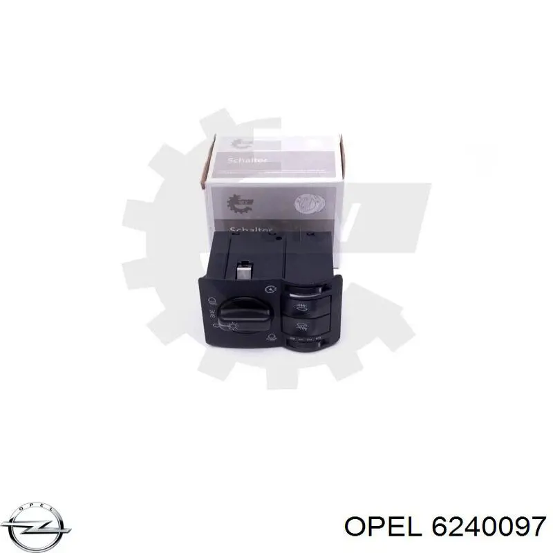 Перемикач світла фар, на "торпедо" Opel 6240097