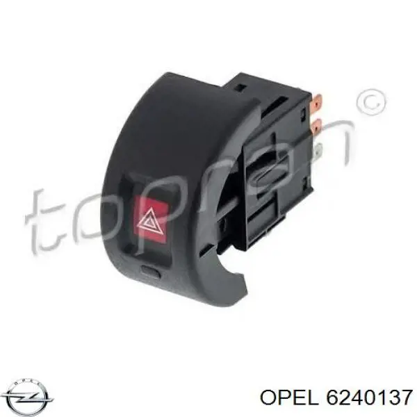 Купити 6240137 Opel Кнопка включення аварійного сигналу
