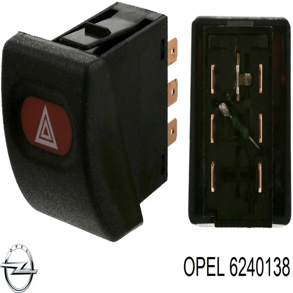 6240138 Opel кнопка включення аварійного сигналу