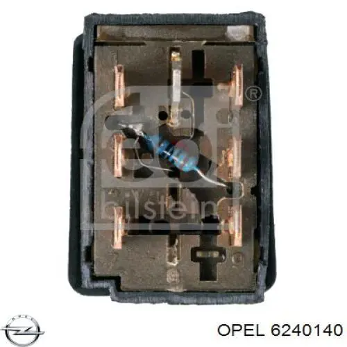 Кнопка аварійної сигналізації Opel 6240140