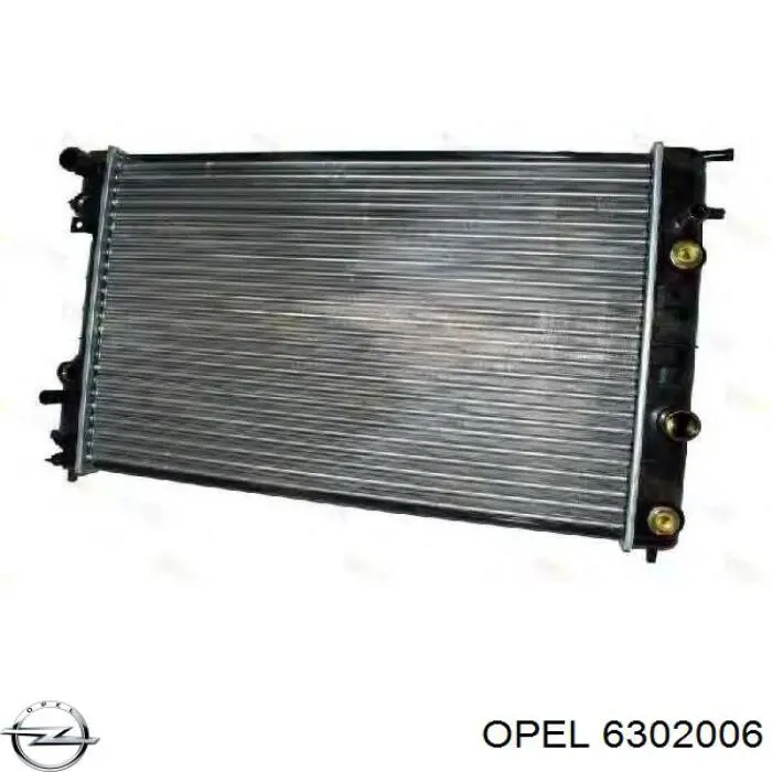 6302006 Opel Радіатор охолодження двигуна