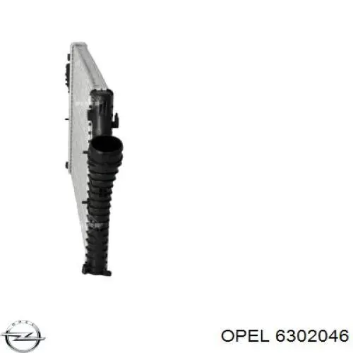 6302046 Opel радіатор интеркуллера