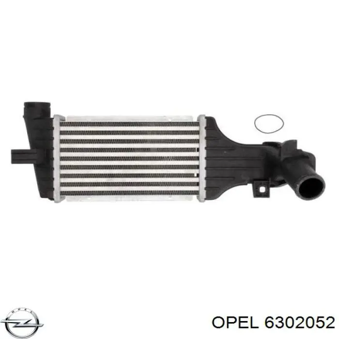 6302052 Opel радіатор интеркуллера