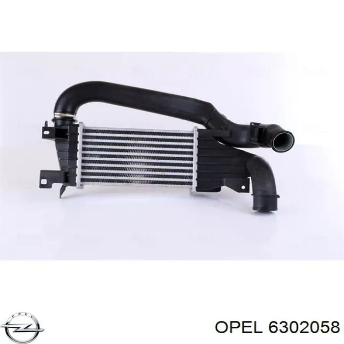 6302058 Opel радіатор интеркуллера