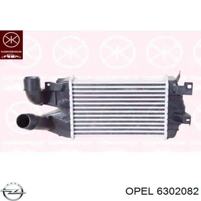 6302082 Opel радіатор интеркуллера