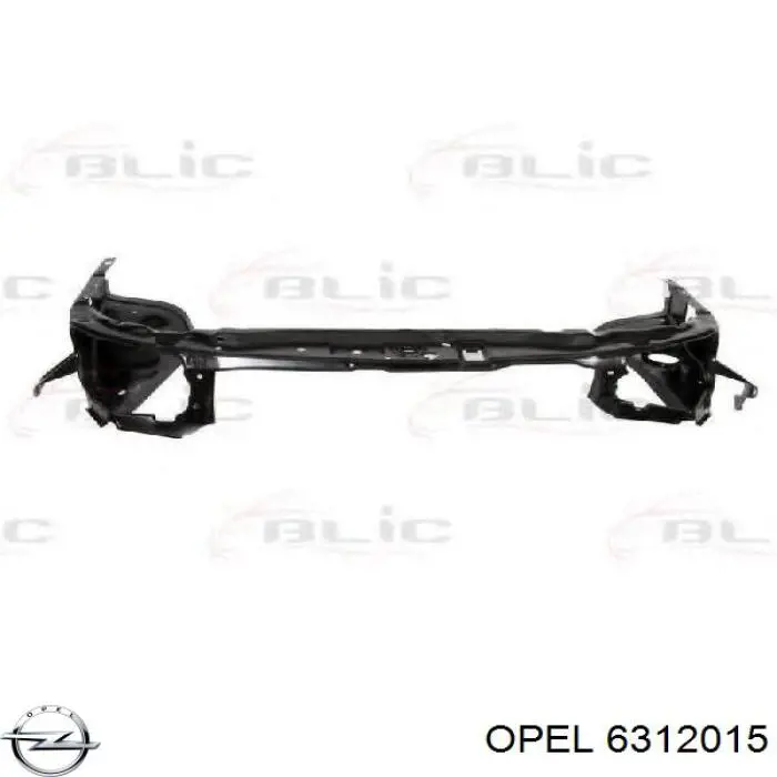 6312015 Opel супорт радіатора верхній/монтажна панель кріплення фар