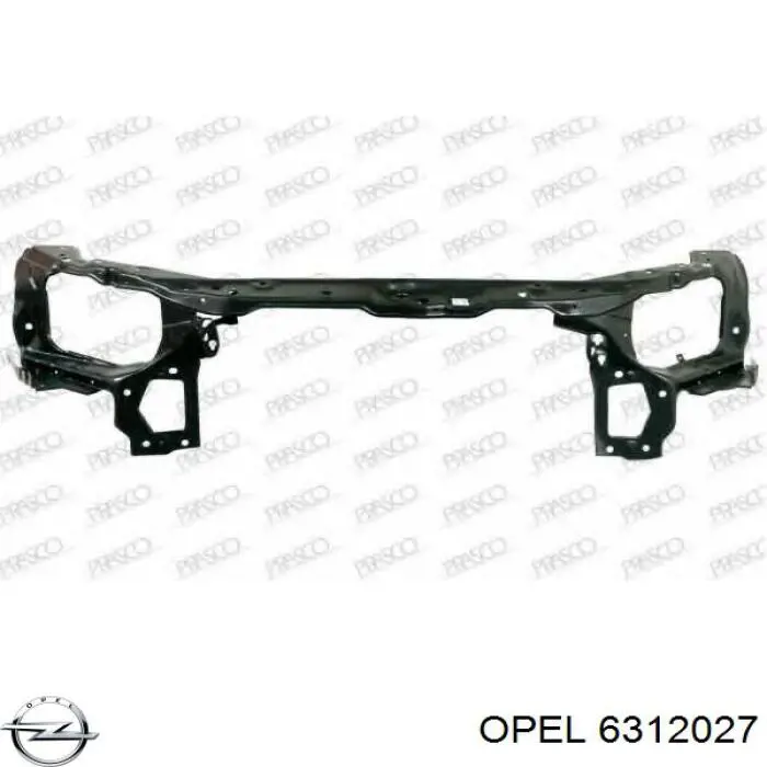 6312027 Opel супорт радіатора в зборі/монтажна панель кріплення фар