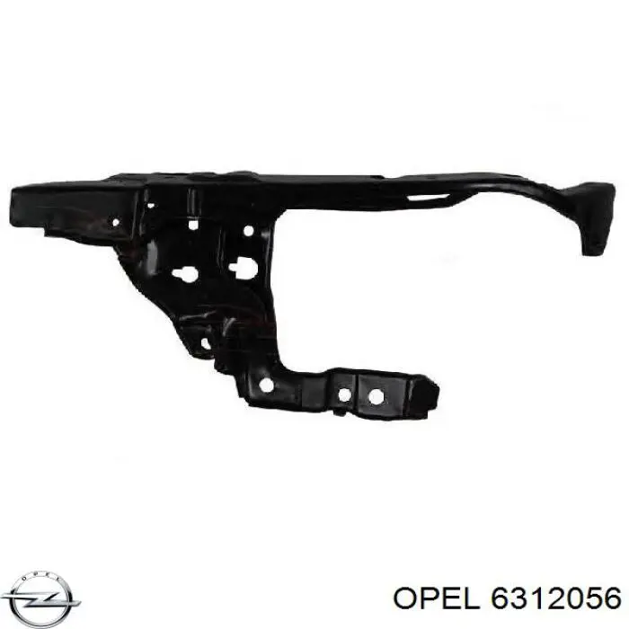 Рамка радіатора права Opel 6312056 ціна, від 17.81 USD