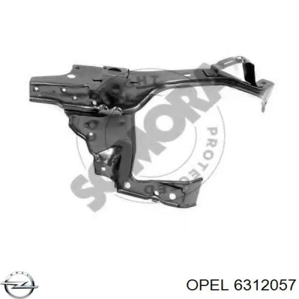 Рамка радіатора ліва Opel 6312043 ціна, від 20.59 USD