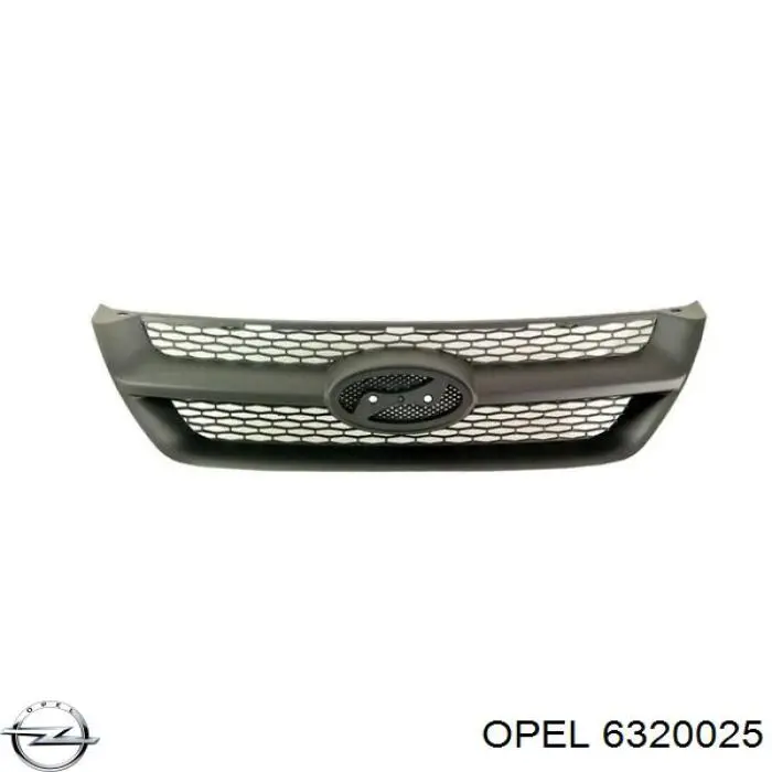 Решетка радиатора черная 94-99' на Opel Omega B 