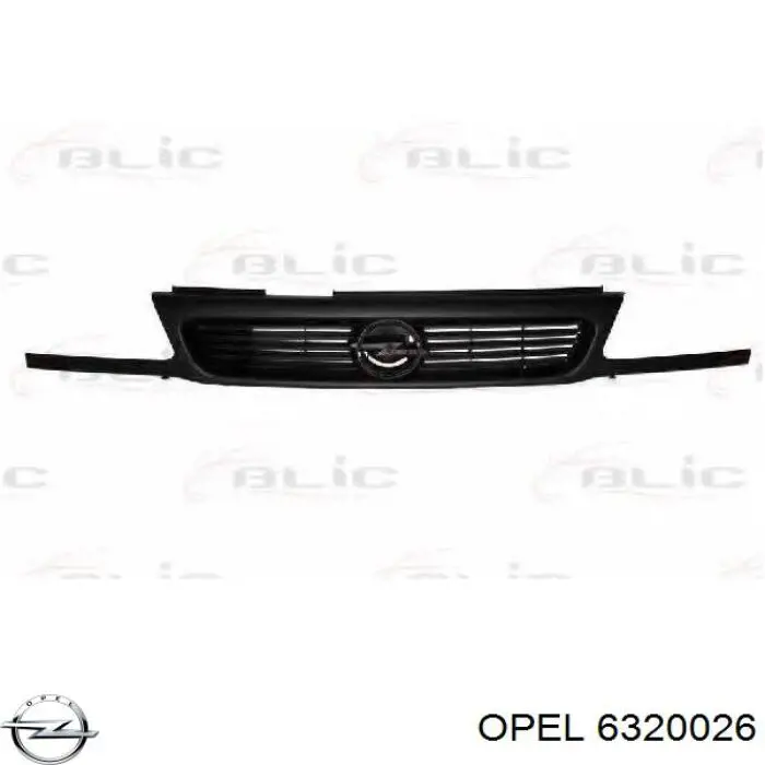 6320026 Opel решітка радіатора