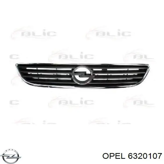 Купити 6320107 Opel Захисна решітка радіатора