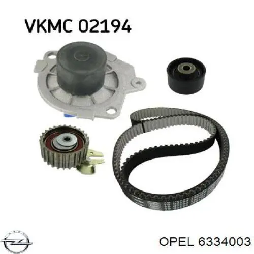 Помпа охолодження Opel 6334003 ціна, від 27.21 USD