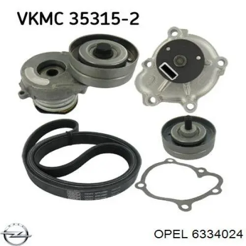 Купити 6334024 Opel Насос охолоджуючої рідини