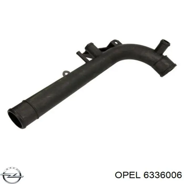 6336006 Opel шланг/патрубок системи охолодження