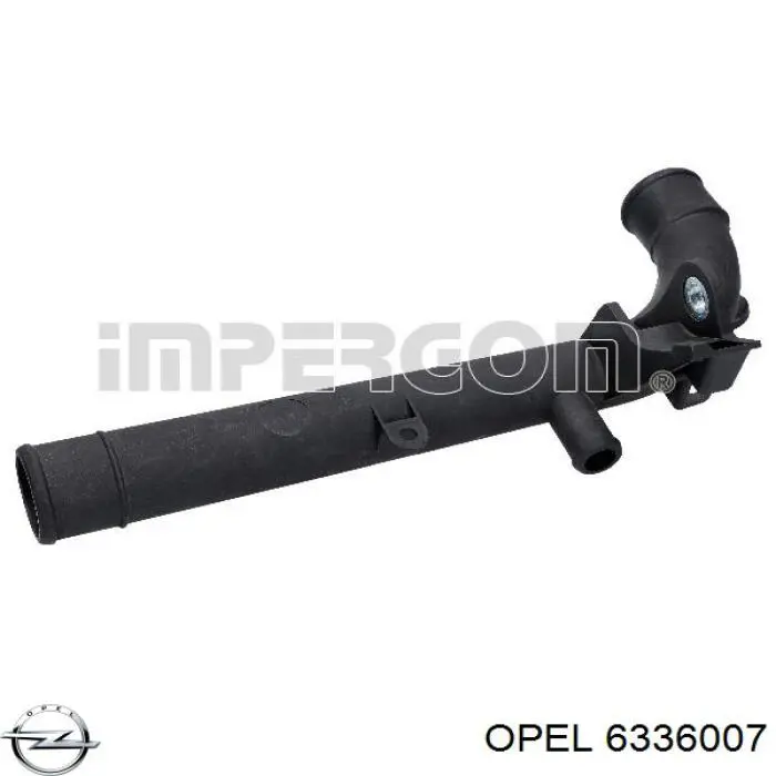 Патрубок термостата 6336007 Opel