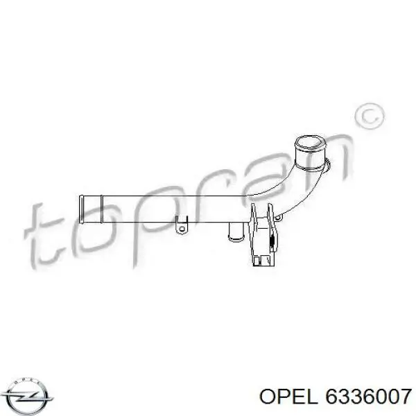 Купити 6336007 Opel Трубопроводи і шланги системи охолодження