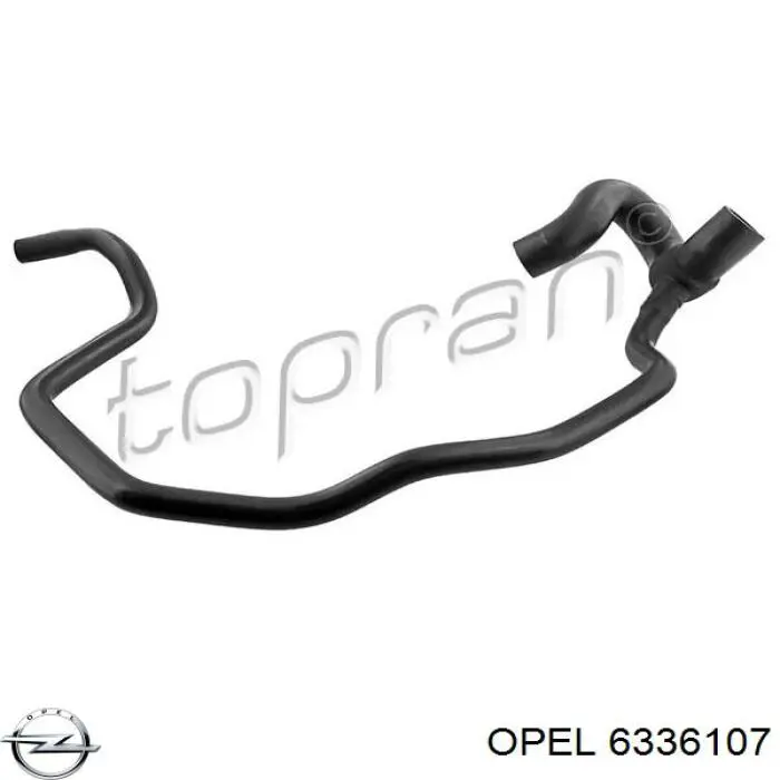 Шланг/патрубок радіатора охолодження, нижній Opel 6336107 ціна, від 19.20 USD
