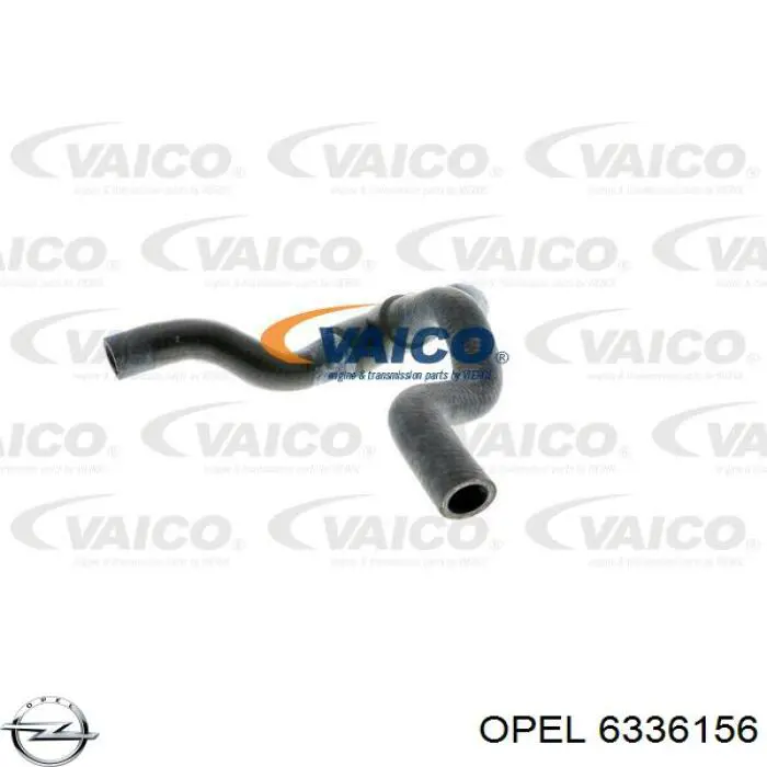 Шланг розширювального бачка, верхній Opel 6336156 ціна, від 7.33 USD